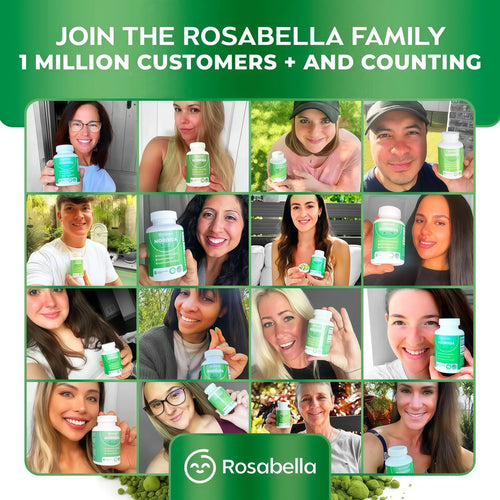 Rosabella Moringa+ Capsules - Pure Moringa Powder, Energy, Skin, Immune & Gut Health Superfood, Rich in Antioxidants, Essential Vitamins & Amino Acids, Natural Green Superfood Supplement - 60 Count